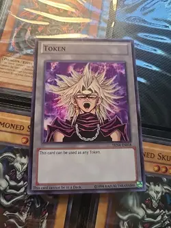 YUGIOH Marik Ishtar Token (TKN4-EN018) Yu-Gi-Oh Day Token Super Rare Near Mint - Image 1
