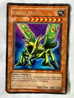 Yu-Gi-Oh! Great Moth Ultra Rare MRD-070 Heavily Played - Image 1