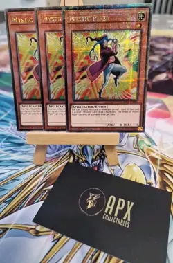 Yu-Gi-Oh - 3 x Mystic Piper - RA04-EN005 - Quarter Century Secret Rare - 1st MT - Image 1