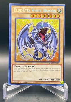Yugioh! Blue-Eyes White Dragon [Chibi Art] BLMM-EN001 Foil Secret Rare NM/M - Image 1