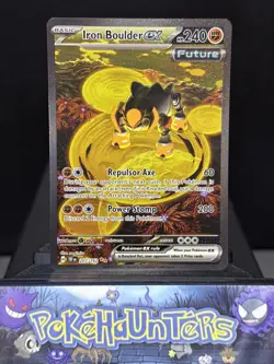 Pokemon Card Iron Boulder ex 207/162 Temporal Forces Rare Holo Near Mint - Image 1