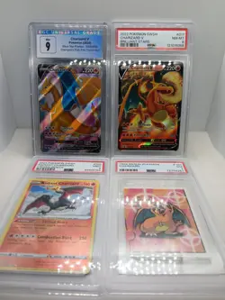 Pokemon Charizard V Radiant CGC PSA Graded Card Lot X4 Holo Merlin SWSH - Image 1