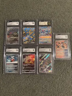 Pokemon CGC Graded 7-Card lot (Grades 9, 10, And Pristine 10) - Image 1