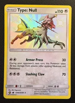 Pokemon Card - Type: Null SV45/SV94 Hidden Fates Shiny Vault Card - Near Mint - Image 1