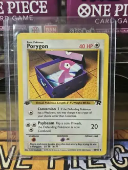 Porygon 48/82 1st Edition Team Rocket Pokemon Card - Image 1