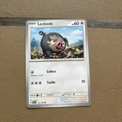 Lechonk Card Lot Of 3 From scarlet And Violet Sets - Image 4