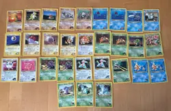 Pokemon Gym Leader Cards - Brock, Misty, Surge, Erika, Koga, Sabrina & Giovanni - Image 1