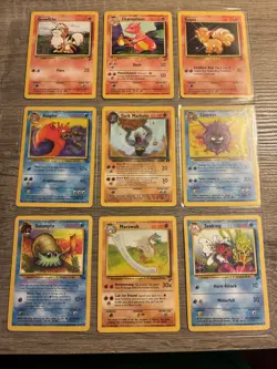 9 Pokemon Card Lot MP-LP - Image 1