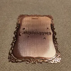 Albedo Overlord Goddess Story Rose Gold Metal Card Serial #177/200 - Image 5