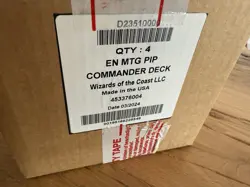 MTG Fallout New Sealed Set Of All 4 Commander Decks - Image 1