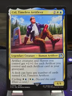 MTG - Cid, Timeless Artificer (0412) Uncommon - FINAL FANTASY (FIN) - Image 1