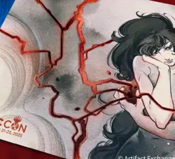 Ultra Pro MagicCon 2025⚡ FOIL Lightning Bolt Playmat by Peach Momoko - Image 2