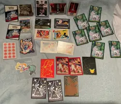 Trading Card Bundle Variety With Pokemon Sleeve Holders Lot Of 32 - Image 1