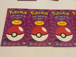 Pokemon Topps Chrome Jumbo Oversized Complete Set 5/5 Cards Tin Toppers Series 2 - Image 5