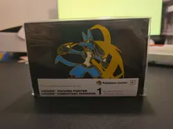 Pokemon Center TCG Lucario Focused Fighter Double Deck Box + Dividers Magnetic - Image 1