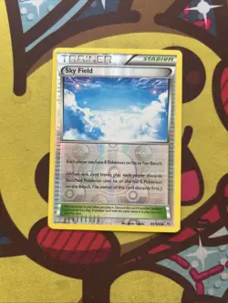 Pokemon Sky Field 89/106 - Reverse Holo - XY Roaring Skies - GLC - Excellent - Image 1