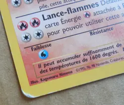 French Pyroli 19/64 Rare Non-Holo Jungle Set Flareon Pokemon LP - Image 4