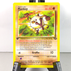 Pokemon Mankey 55/64 - ITALIAN Jungle 1st Edition - Never Played NM/M - Image 1