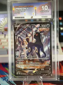Pokemon Umbreon V TG22 Full Art Brilliant Stars ACE 10 Gem Mint - Image 1