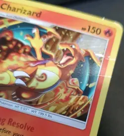 Pokemon TCG Charizard 14/181 SM Team Up Cosmo Holo Swirl (Costco Exclusive) DMG - Image 5