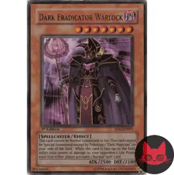 Yugioh Dark Eradicator Warlock SD6-EN001 Ultra Rare 1st Edition MP - Image 1