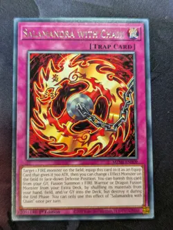 Salamandra With Chain MZMI-EN009 Rare 1st Edition YuGiOh TCG Card - Image 1