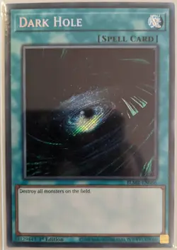YuGiOh Dark Hole Secret Rare 1st Edition BLMR-EN086 - Image 1