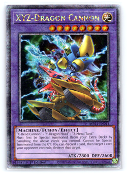 XYZ-Dragon Cannon - MP24-EN011 - Quarter Century Secret Rare 1st Edition Yugioh - Image 1