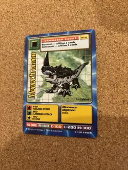 Monochromon Bo-12 1st Edition Digimon Trading Card, Rare Bandai - Image 2