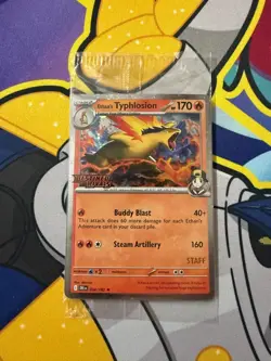 Pokemon TCG Destined Rivals Prerelease Staff Promo Cards Sealed Set of 4 - Image 1