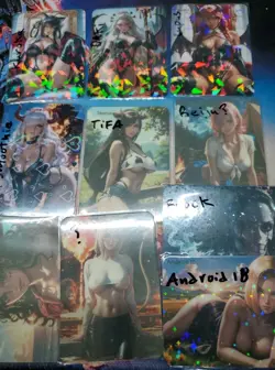 6 GITD Glow Dark 4 Demons Lonestar Customs Waifu Card Rare! - Image 1