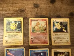 10 Vintage Pokemon Card Lot Base Set Team Rocket Pikachu Charmander Pidgeot - Image 2