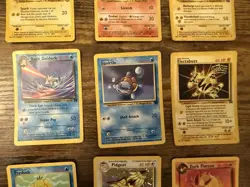 10 Vintage Pokemon Card Lot Base Set Team Rocket Pikachu Charmander Pidgeot - Image 3