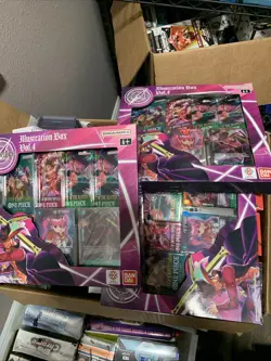 Lot 5 One Piece Card Game - Illustration Boxes Vol 3 & 4 (IB-O3 & IB-04) English - Image 2