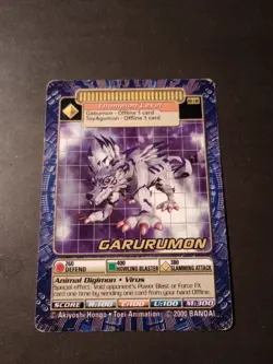 Digimon Digi Battle Series 3 Garurumon Card BO-136 MP - Image 1