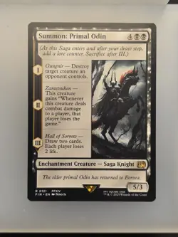 Summon: Primal Odin R 0121 Final Fantasy Magic Gathering Magic the Gathering MTG - Image 1