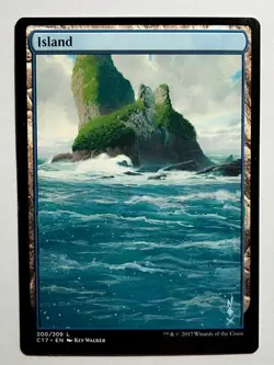 Hand-painted MTG alter | Island | textless NOX altered art - Image 1