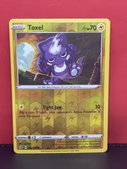 Toxel Reverse Holo - 068/192 - Pokemon Rebel Clash - NM or Better - Image 1