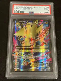 2017 Pokemon Mega Powers Collection Promo M Manectric EX #24a Fa Promo PSA 9 - Image 1