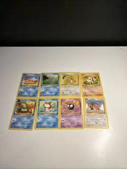 Lot of 8 Vintage 1999 Wizards Nintendo Pokemon TCG Base Fossil Jungle Set 1st - Image 1