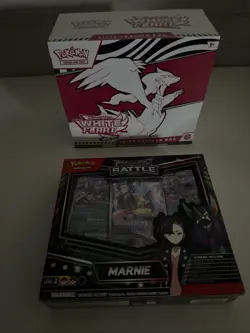 White Flare ETB + Marnie’s Morpeko Rival Battle Deck - Both New Sealed - Image 1