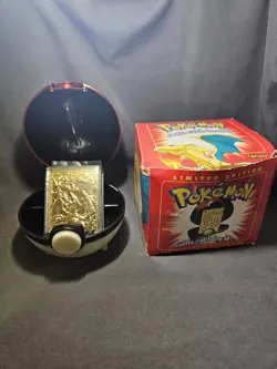 1999 Pokemon Charizard #6 23k Gold Plated Burger King Promo - Image 1