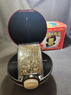 1999 Pokemon Charizard #6 23k Gold Plated Burger King Promo - Image 2