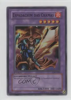 Flame Swordsman (SR) Portuguese 1st Ed. YuGiOh Legend of Blue Eyes White Dragon - Image 1
