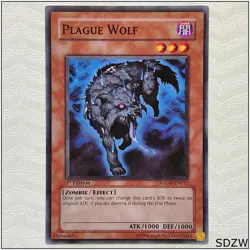 Plague Wolf - SDZW-EN015 - Common 1st Edition Yugioh - Image 1