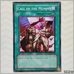 Call of the Mummy - SDZW-EN024 - Common 1st Edition Yugioh - Image 1