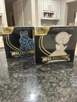 2 Mega Evolution Elite Trainer Box ETB Lucario & Gardevoir English Pokemon Promo - Image 1