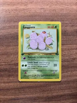 💎Pokemon TCG Exeggcute Jungle 52/64 Regular 1st Edition Common Card MP - Image 1
