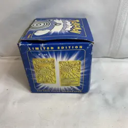 Pokemon 1999 Poliwhirl 23k Gold Plated Trading Card Pokeball Burger King Sealed - Image 4