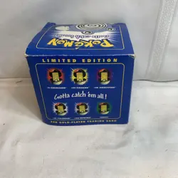 Pokemon 1999 Poliwhirl 23k Gold Plated Trading Card Pokeball Burger King Sealed - Image 5